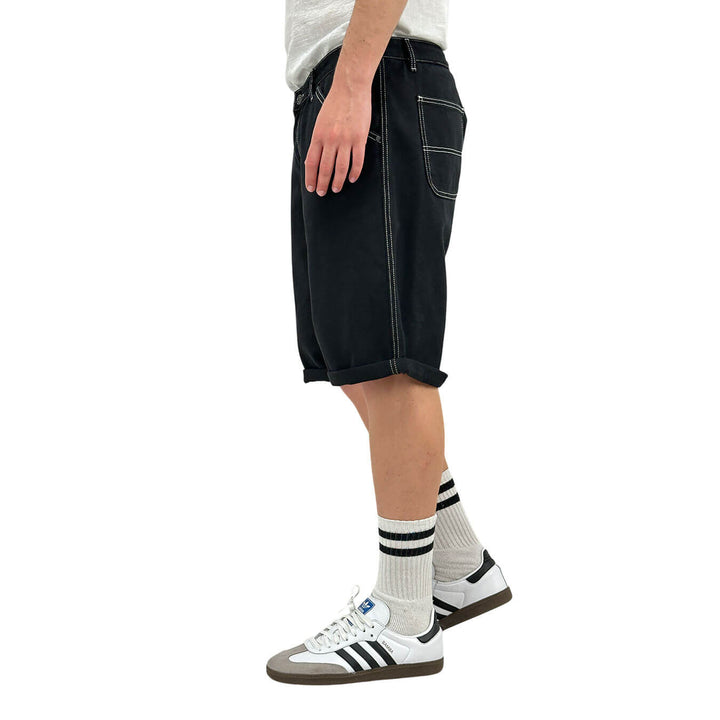 Rytual Men's Shorts, Bermuda, Denim, Cotton, Black