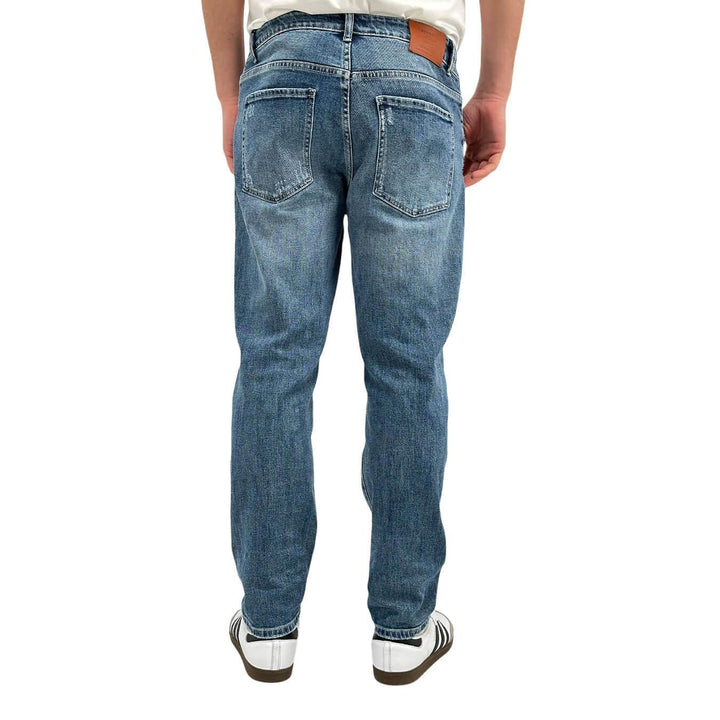 Men's Trousers, Jeans, Denim, Chino, Cotton, Midnight Blue