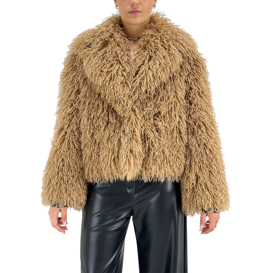 Tensione In, Eco Pelliccia, Donna, Poliestere, Marrone