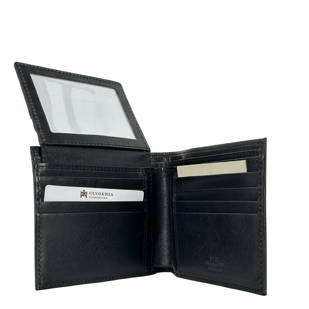 Cuoieria Fiorentina, Portafogli, Uomo, Pelle, Nero