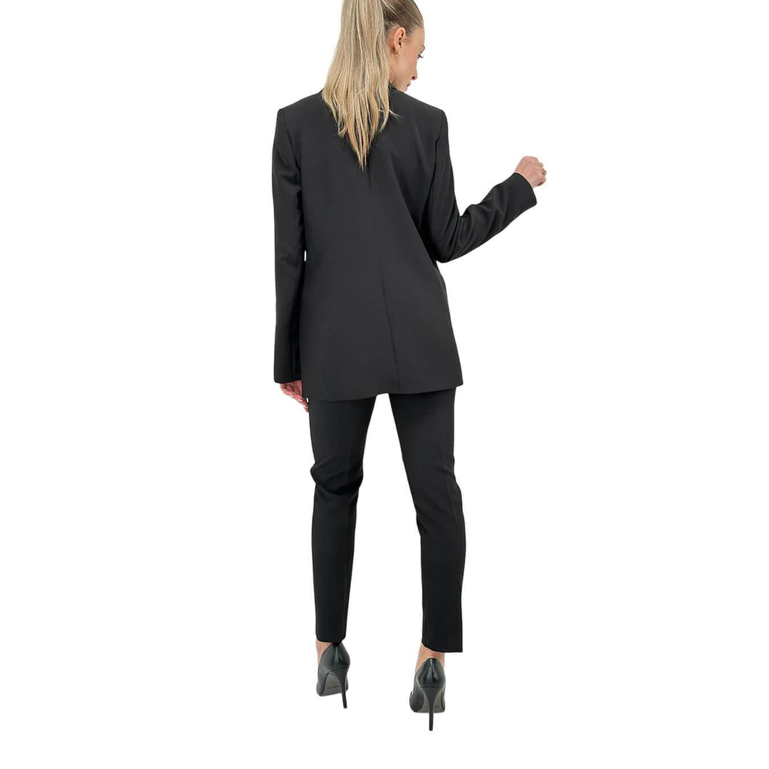 Kontatto Women's Complete Set, Jacket and Pants, Slim Fit, Black