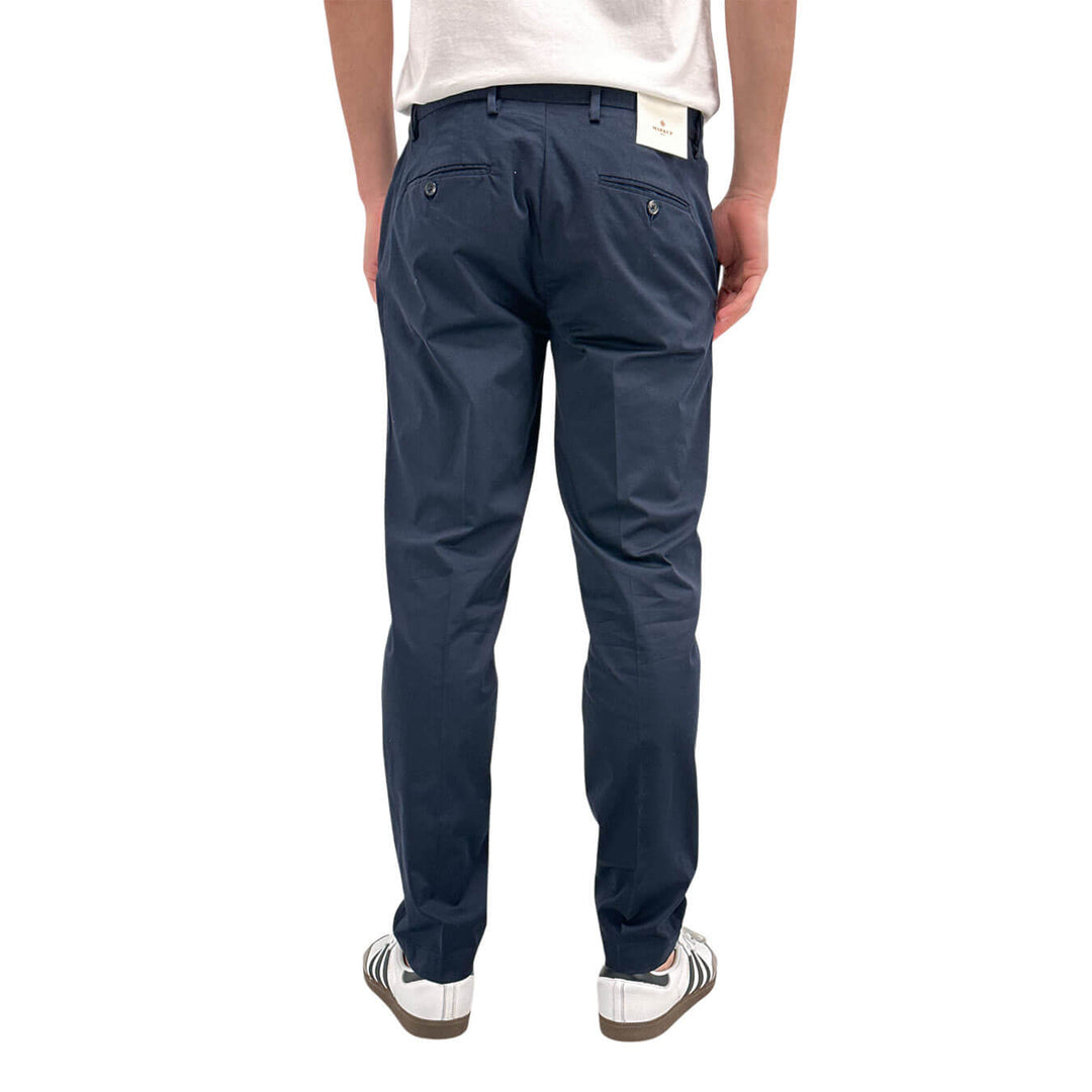 MarKup Men's Trousers Regular Fit, Chino, Pure Cotton, Blue