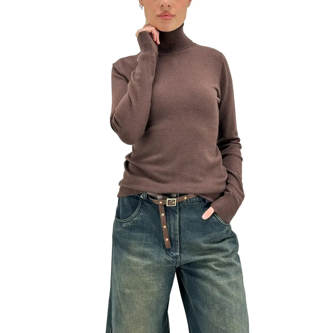 Motel, Maglia Lupetto, Donna, Tessuto Misto, Marrone