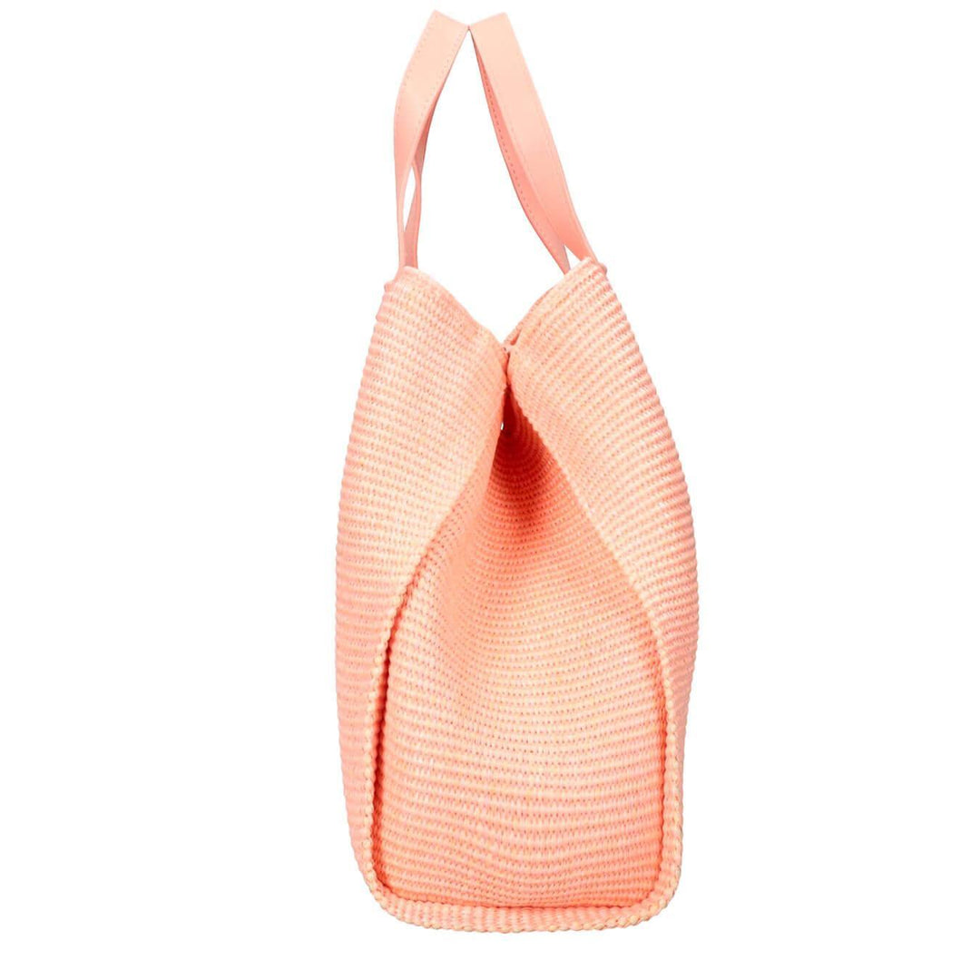 Rebelle Borsa Ashanti Donna, Shopping Bag, Tracolla, Paglia, Nude, bassiniboutique.it