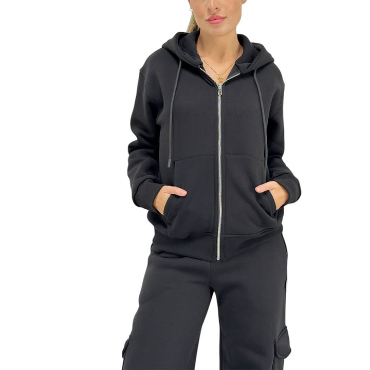 Superculture, Sweatshirt, Women, Etta, Cotton, Black