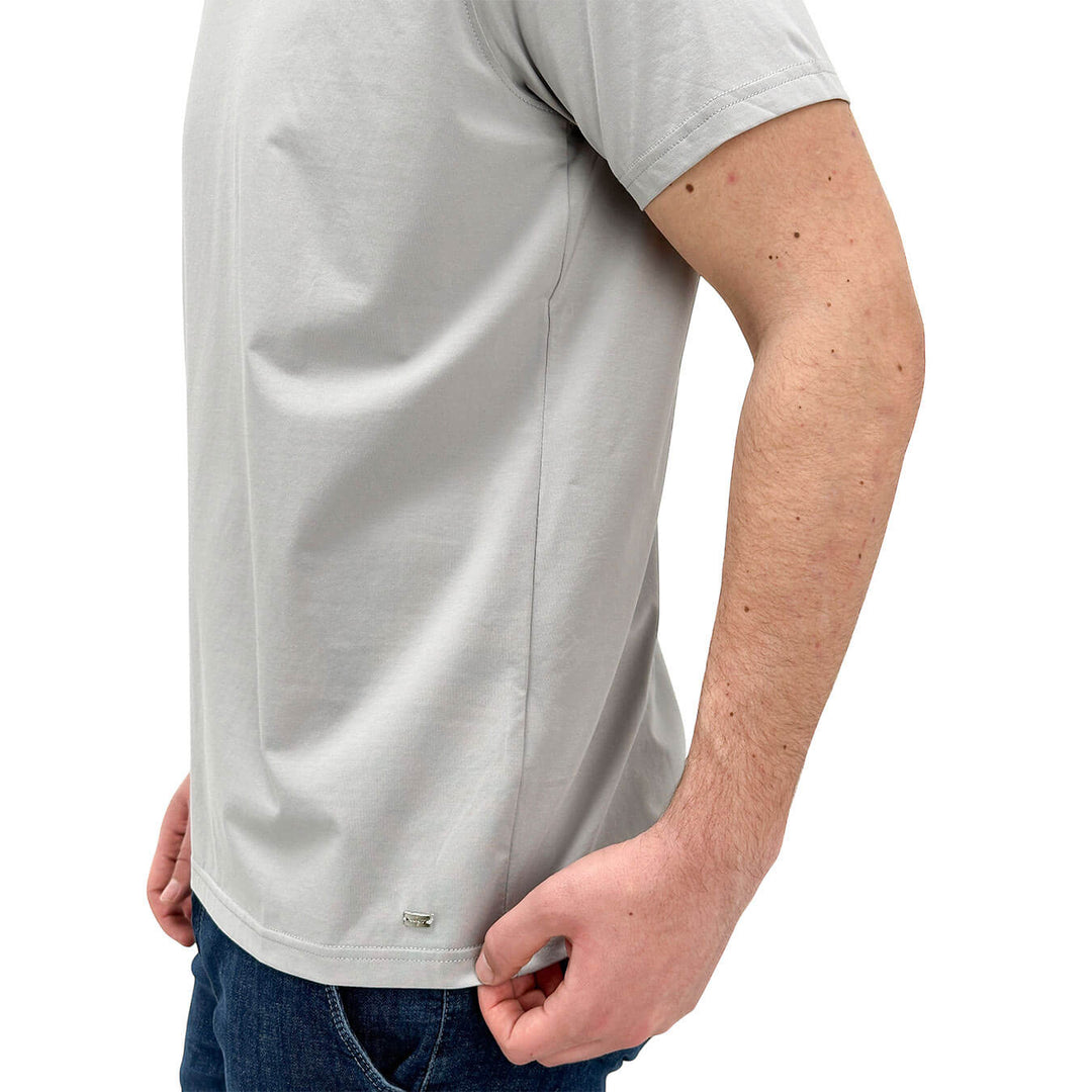 MarKup Men's Basic Sweater, Crewneck, Over, Cotton, Grey