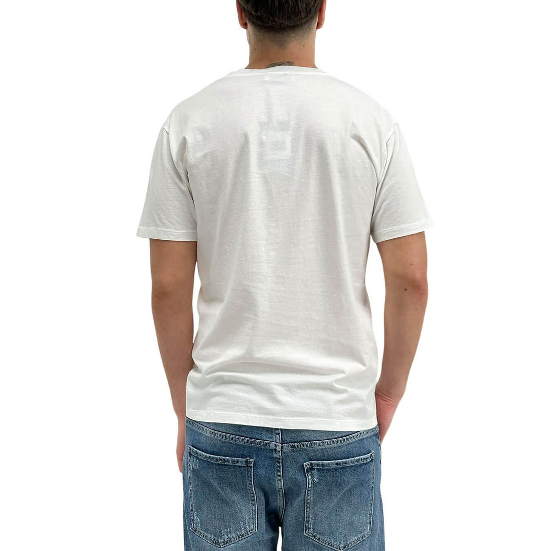 BL.11 Block Eleven Men's T-Shirt, Decorated Pocket, Cotton, White