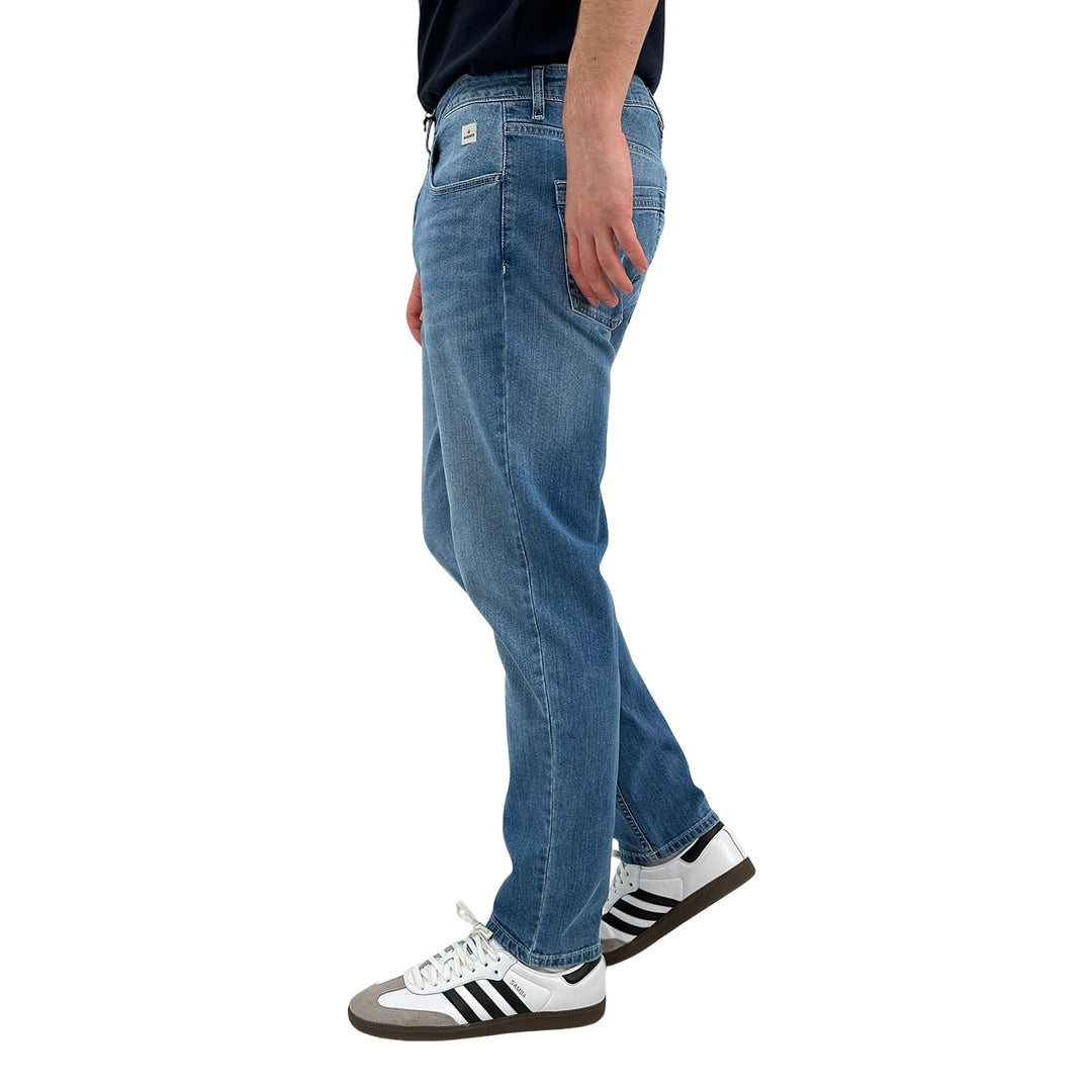 MarKup Pantaloni Uomo, Jeans, Denim, Chino, Cotone, Blu Medio
