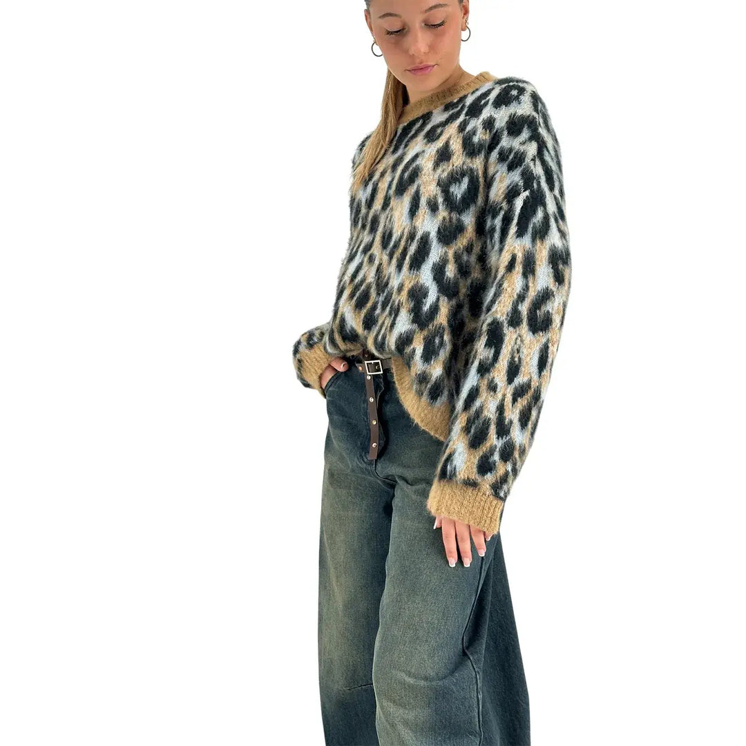 Tensione In, Maglia, Donna, Maculato, Multicolore