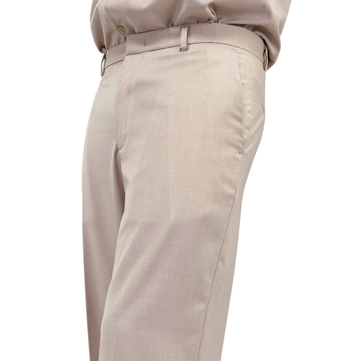 I'm Brian Men's Chino Pants, Regular Fit, Mixed Fabric, Beige