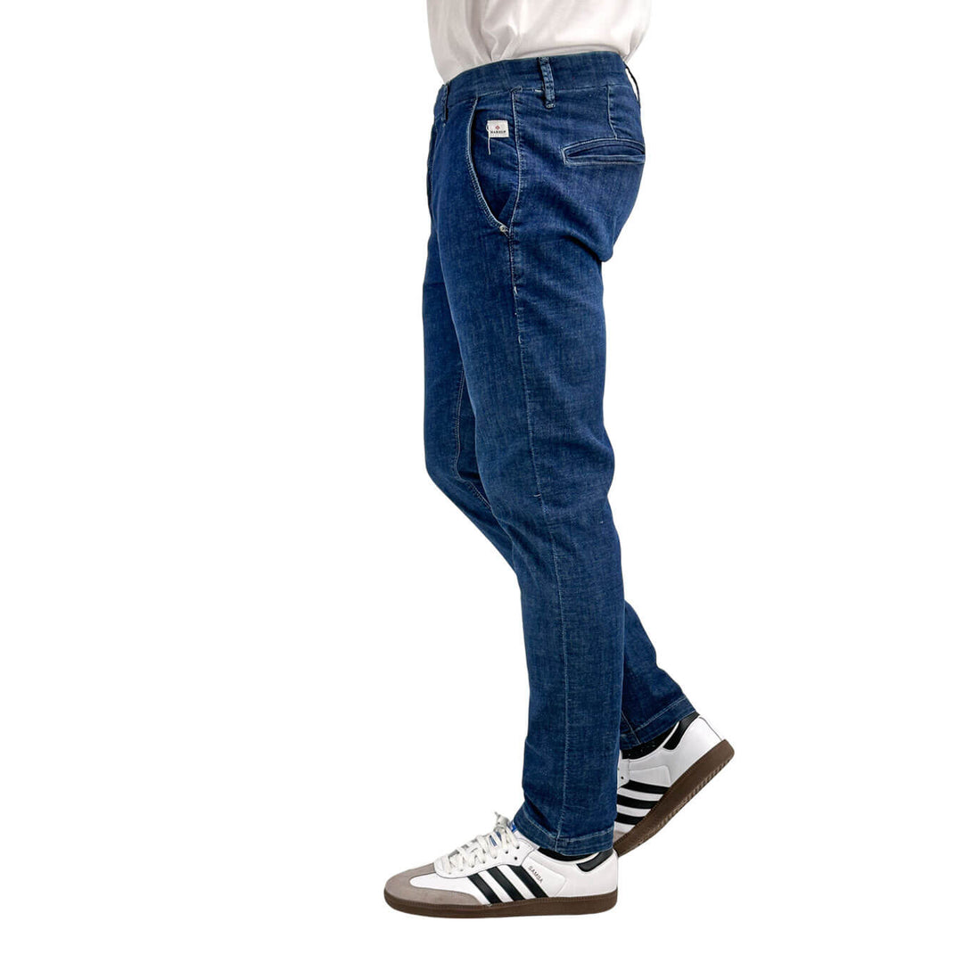 MarKup Pantaloni Uomo, Jeans, Denim, Chino, Cotone, Blu Scuro