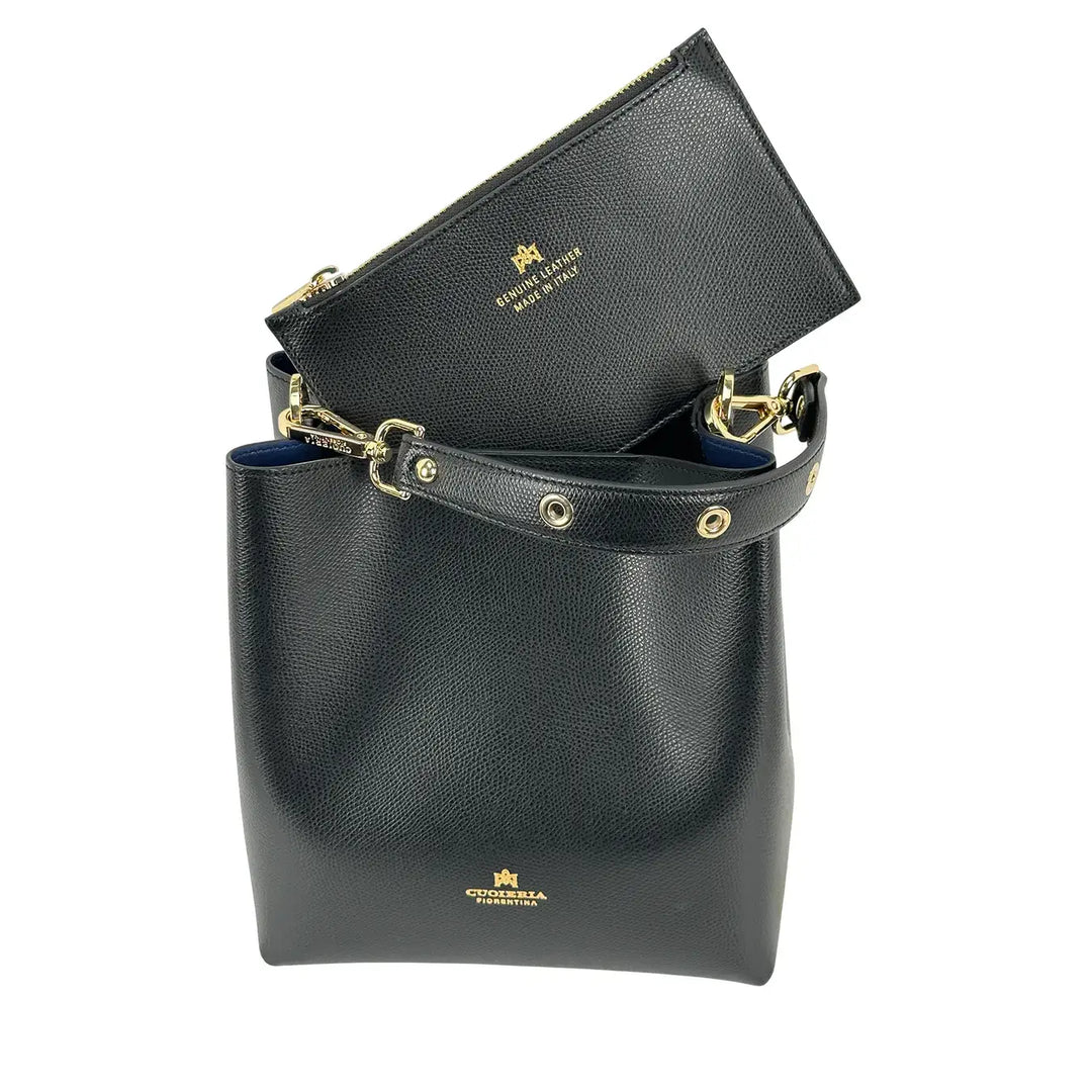 Cuoieria Fiorentina, Secchiello, Donna, Pelle, Nero