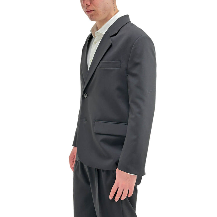 Imperial Men's Jacket, Classic, Single Breasted, Two Buttons, Black