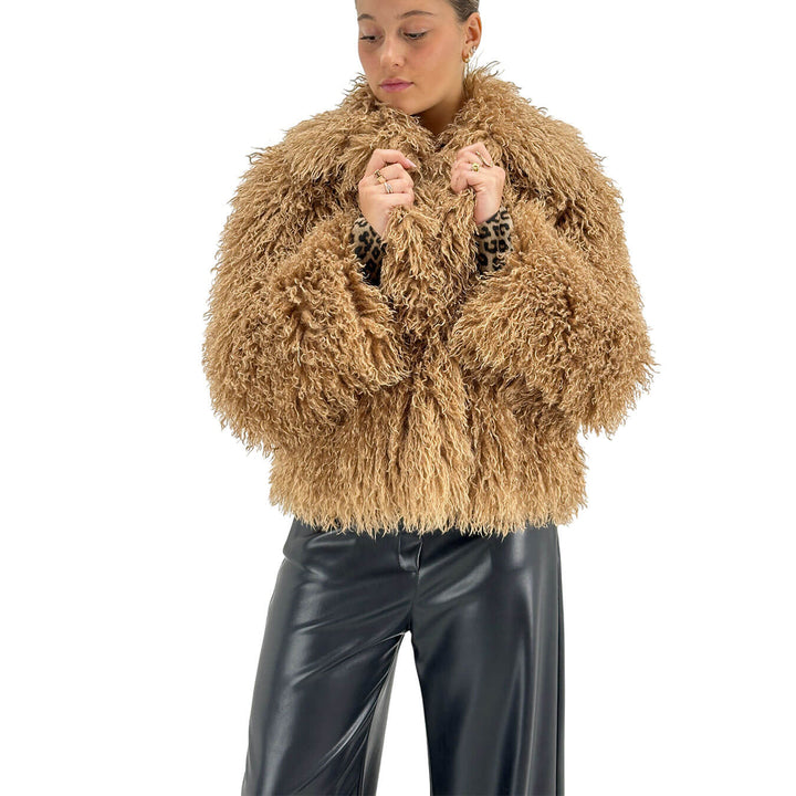 Tensione In, Eco Pelliccia, Donna, Poliestere, Marrone