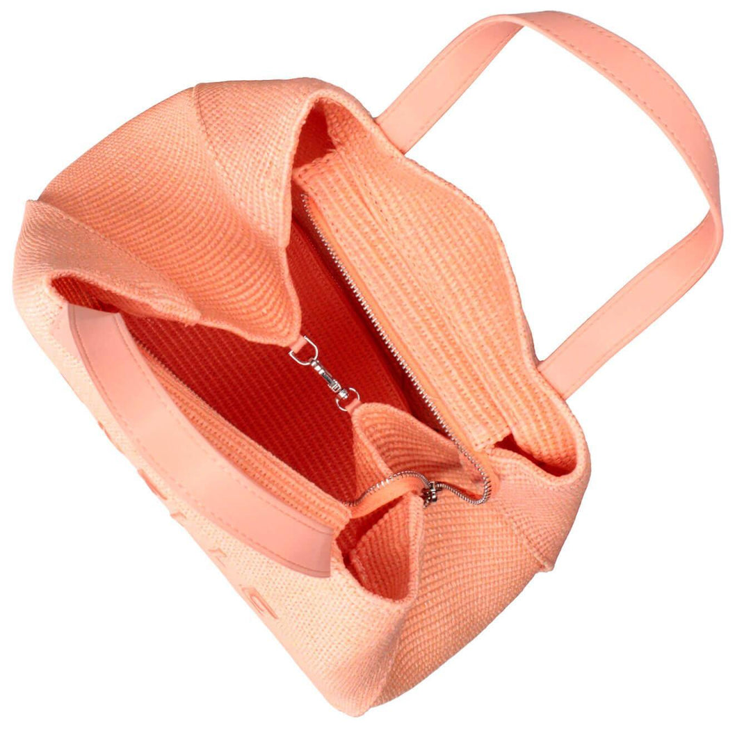 Rebelle Borsa Ashanti Donna, Shopping Bag, Tracolla, Paglia, Nude, bassiniboutique.it