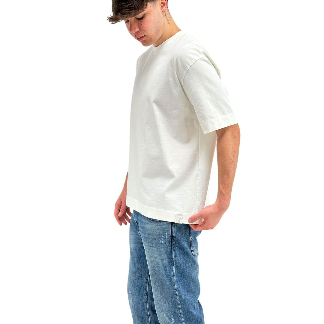 Imperial Men's Jersey, Basic T-Shirt, Crewneck, Cotton, White