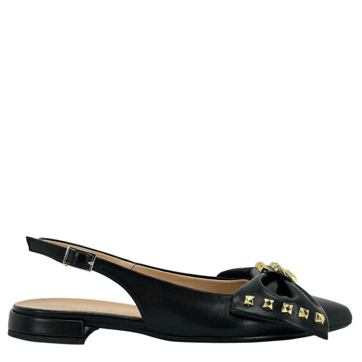 Ovyé Women's Shoes, Pumps, Maxi Bow, Eco-leather, Black