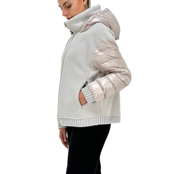 Herno Bomber Resort In Modern Double E Nylon Ultralight Donna, Misto, Grigio - BassiniBoutique.it