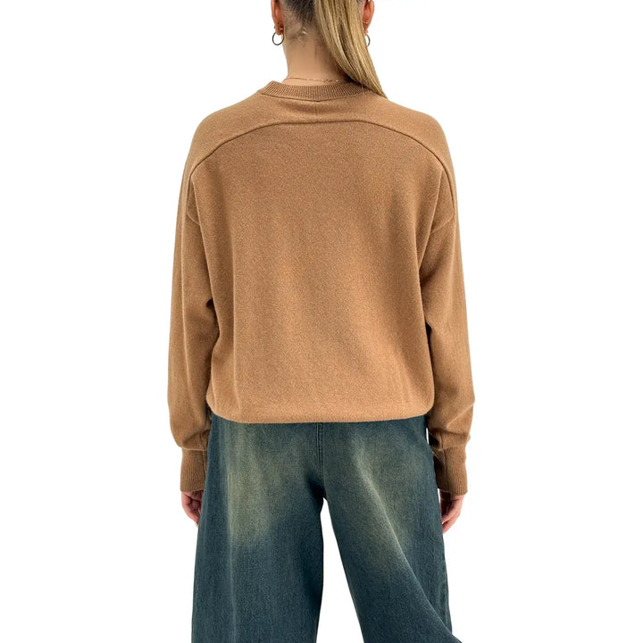 Tensione In, Maglia, Donna, Lana, Marrone