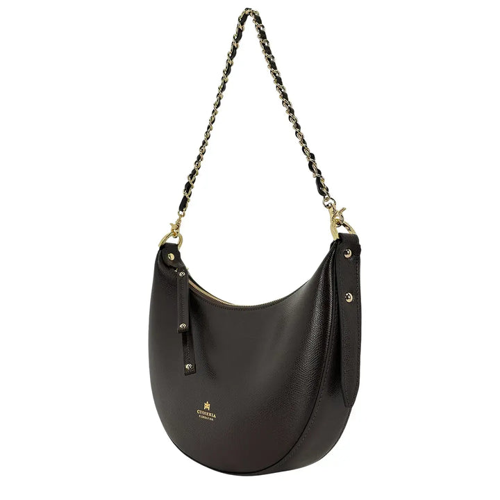 Cuoieria Fiorentina, Borsa, Donna, Eva Small Hobo, Pelle, Moro