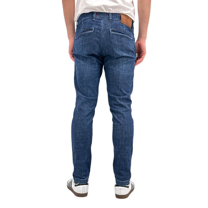 MarKup Pantaloni Uomo, Jeans, Denim, Chino, Cotone, Blu Scuro
