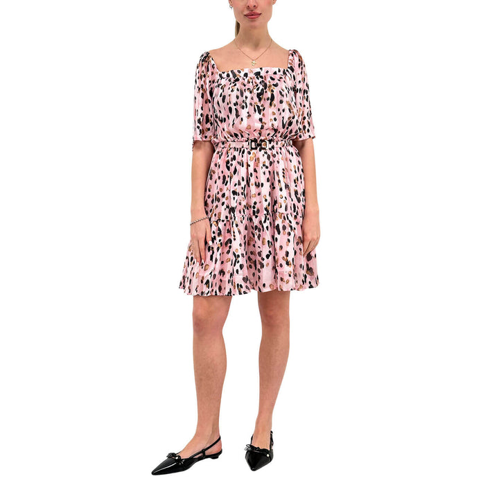 Koralline Women's Dress, Mini, Animal Print, Pink
