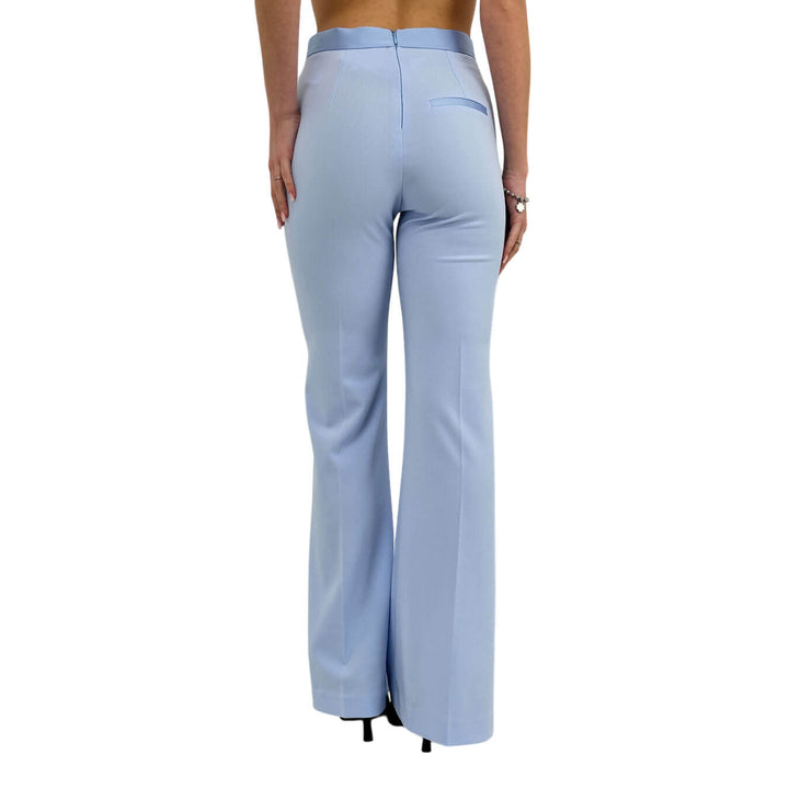 Imperial Pantaloni Donna, Modello Palazzo, Svasato, Celeste
