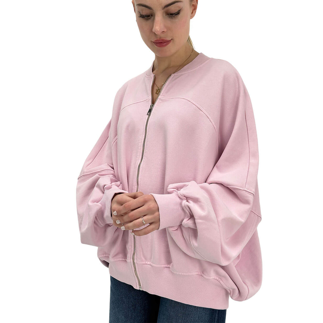 Oof Wear Women's Sweater, Sweatshirt, Bomber, Cotton, Pink
