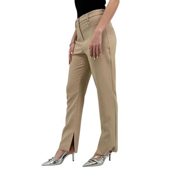 Relish Catalina Women's Pants, Basic Model, Mixed Fabric, Beige