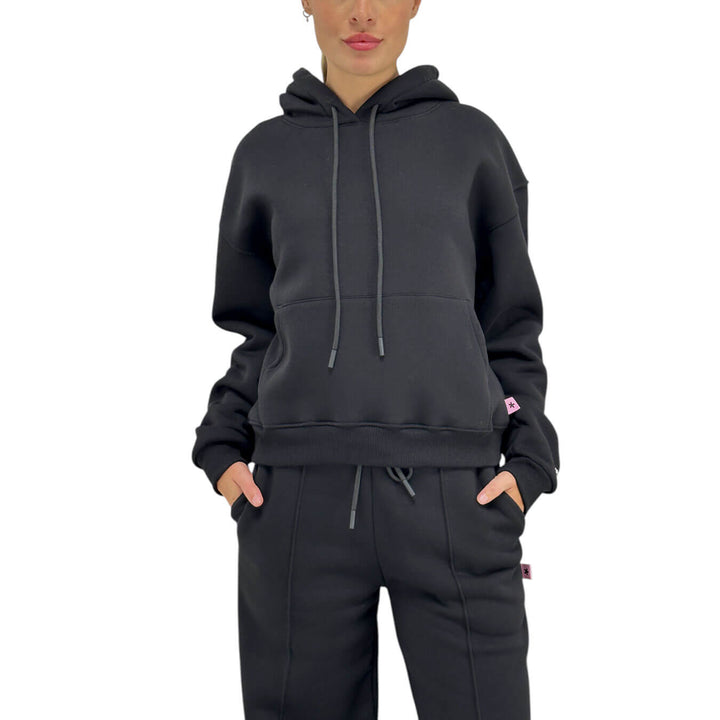 Superculture, Sweatshirt, Women, Sally, Cotton, Black