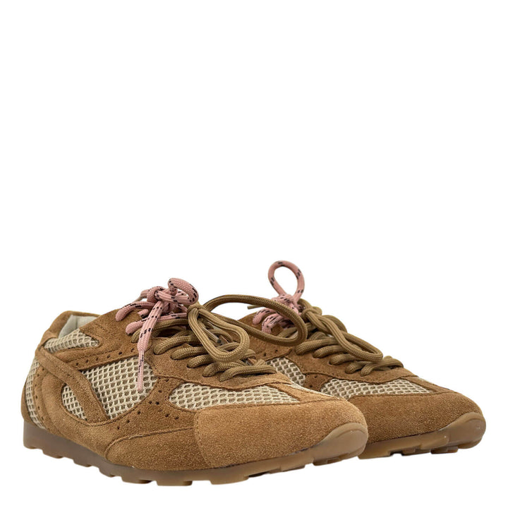 Ovyé Scarpe Donna, Sneakers, Scamosciato, Beige