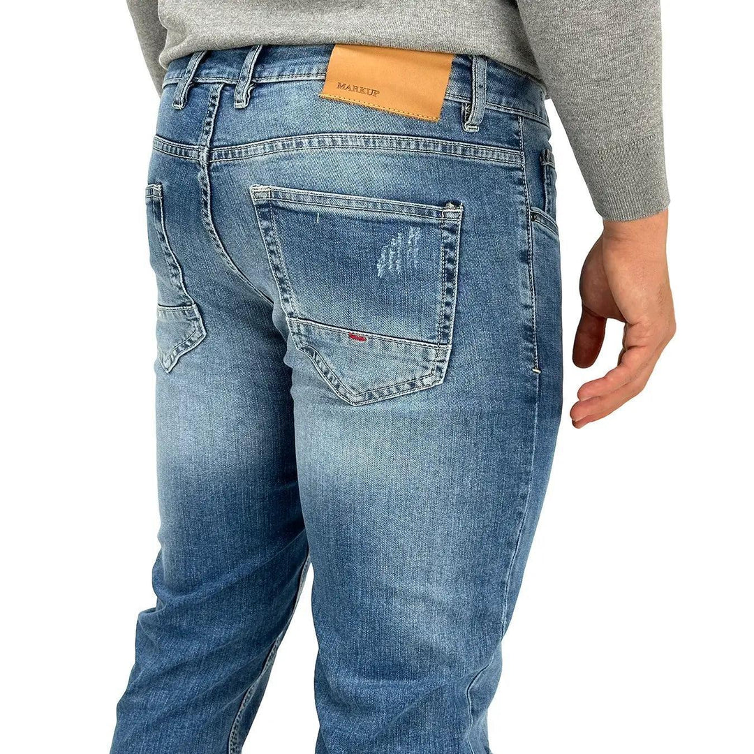 Markup Jeans, 595011, Regular fit Distrutto, Denim Blu, Bassiniboutique.it, 2023 a/i