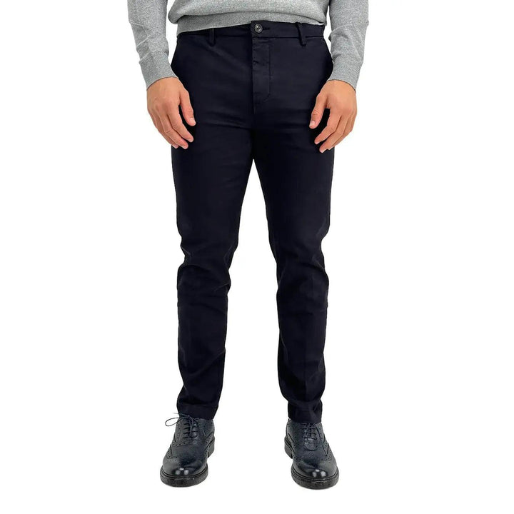 Markup Pantalone, 595111, Regular fit Dobby, Blu, Bassiniboutique.it, 2023 a/i