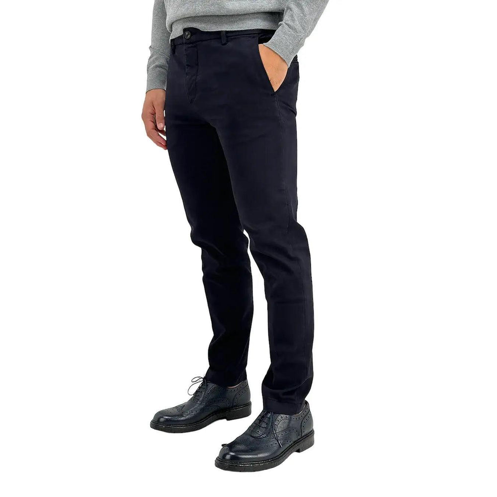 Markup Pantalone, 595111, Regular fit Dobby, Blu, Bassiniboutique.it, 2023 a/i
