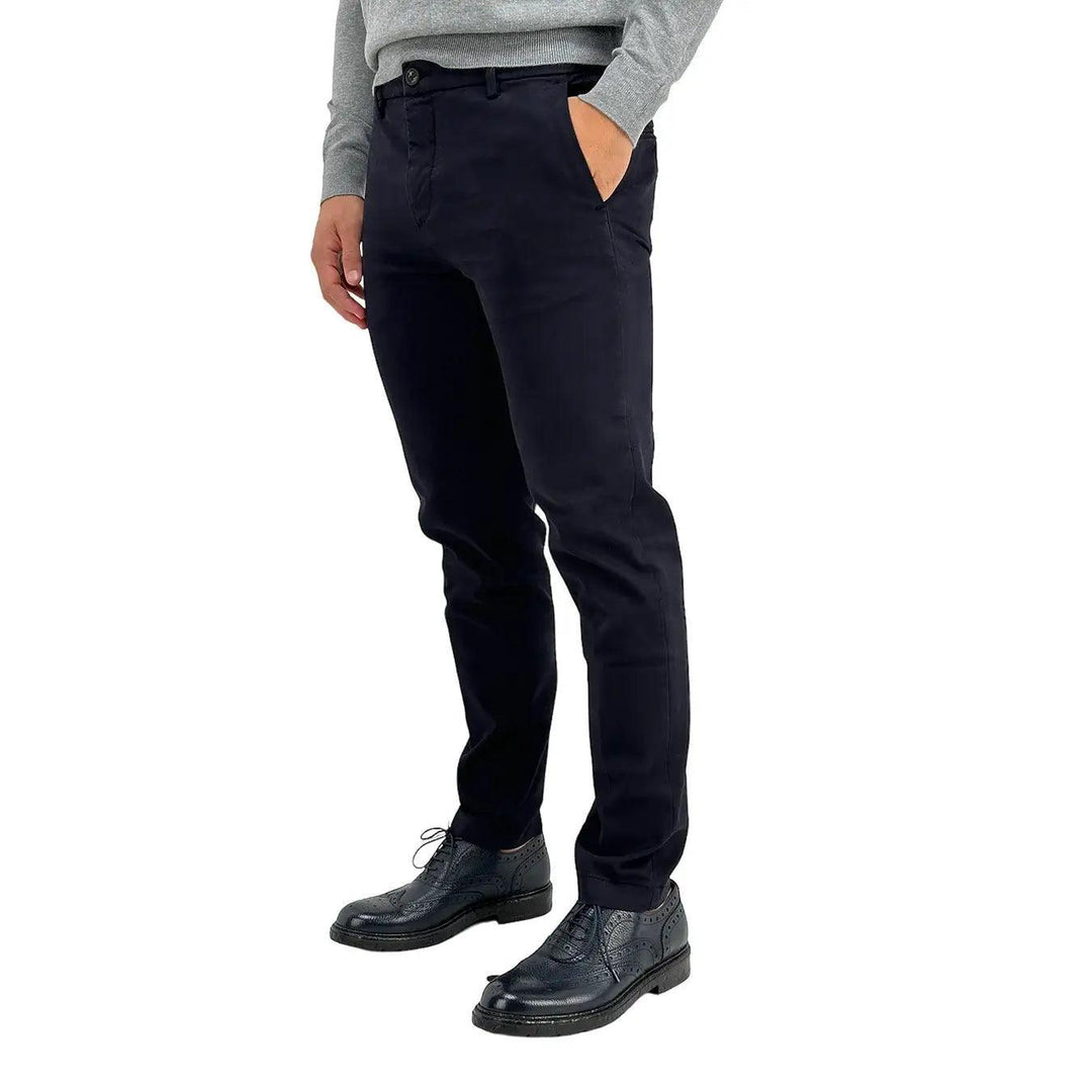 Markup Pantalone, 595111, Regular fit Dobby, Blu, Bassiniboutique.it, 2023 a/i