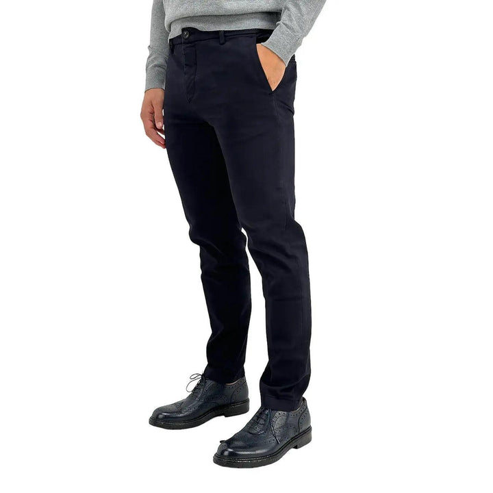 Markup Pantalone, 595111, Regular fit Dobby, Blu, Bassiniboutique.it, 2023 a/i