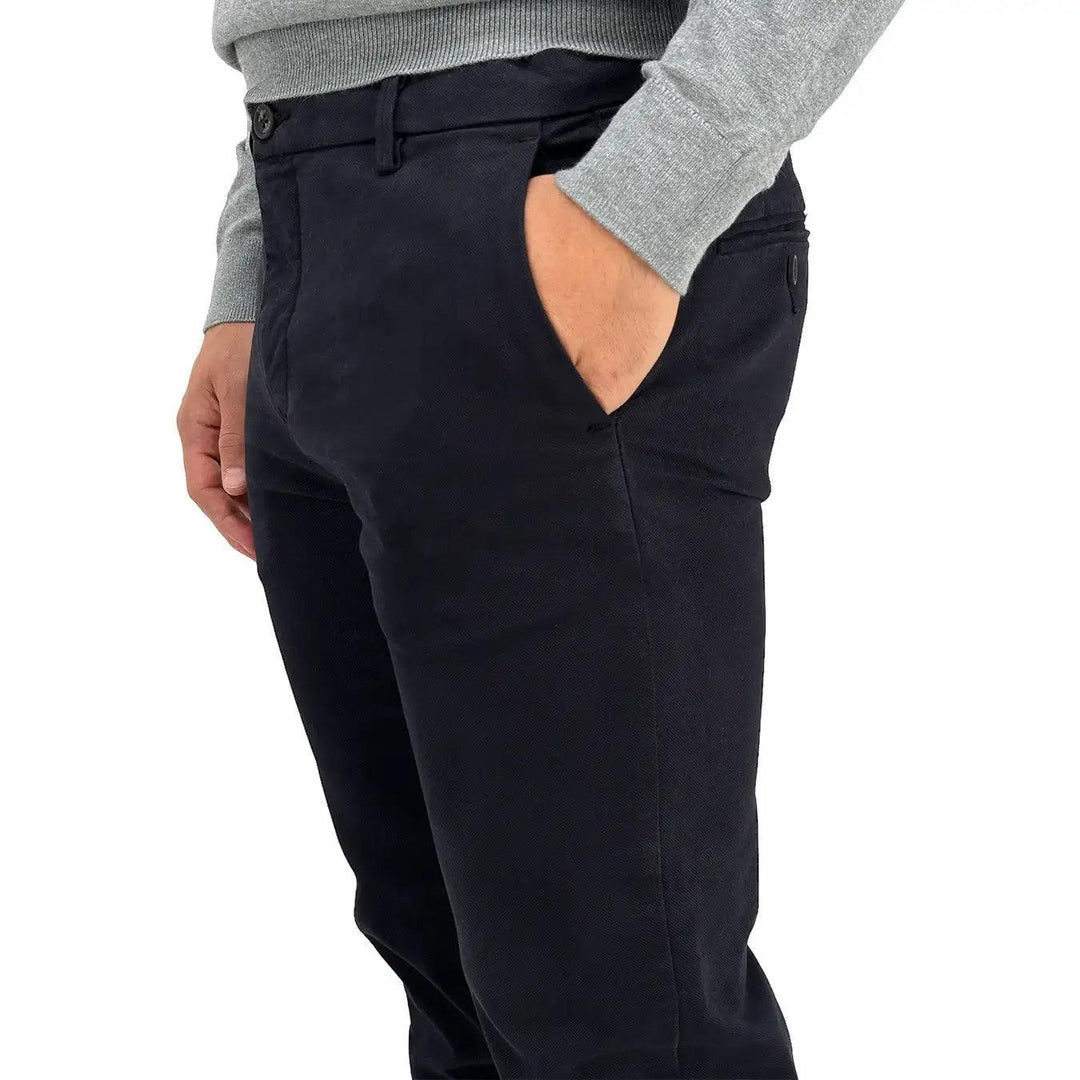 Markup Pantalone, 595111, Regular fit Dobby, Blu, Bassiniboutique.it, 2023 a/i