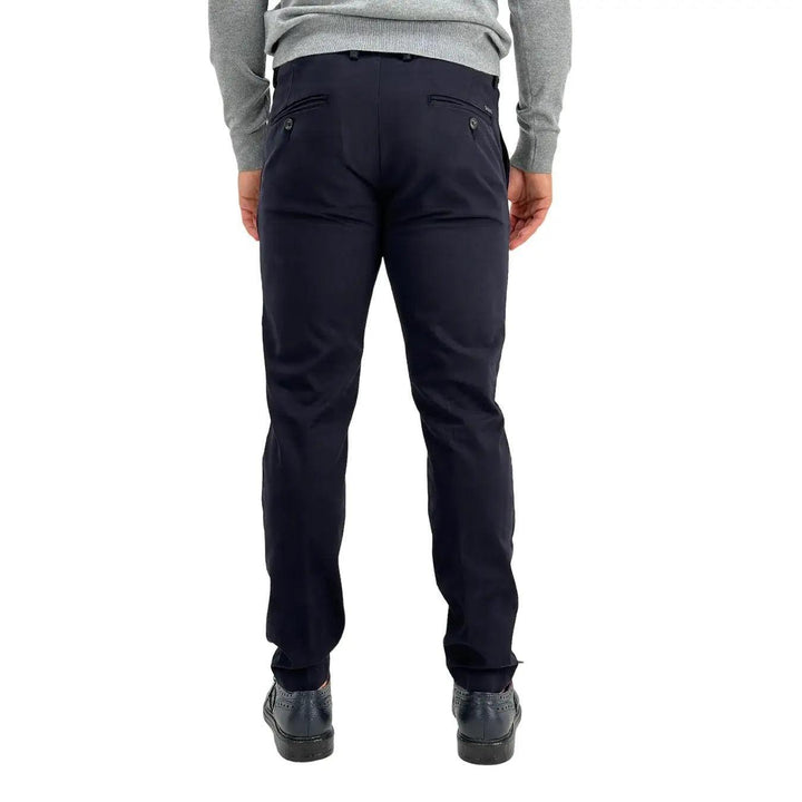 Markup Pantalone, 595111, Regular fit Dobby, Blu, Bassiniboutique.it, 2023 a/i
