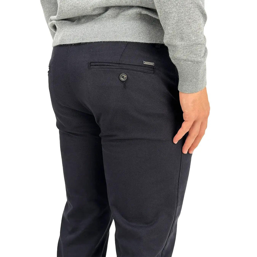 Markup Pantalone, 595111, Regular fit Dobby, Blu, Bassiniboutique.it, 2023 a/i
