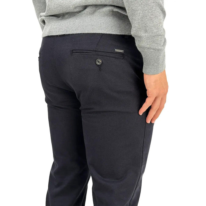 Markup Pantalone, 595111, Regular fit Dobby, Blu, Bassiniboutique.it, 2023 a/i