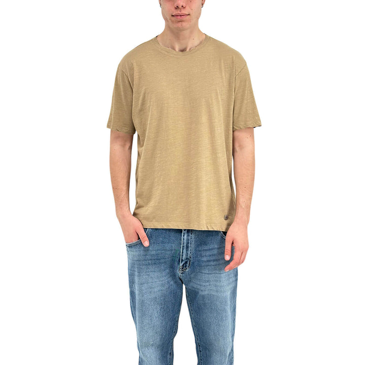 BL.11 Block Eleven Men's T-Shirt, Short Sleeve, Cotton, Beige