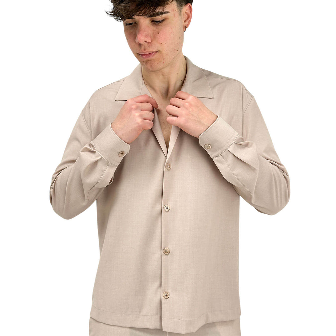 I'm Brian Men's Shirt, Casual, Long Sleeve, Powder