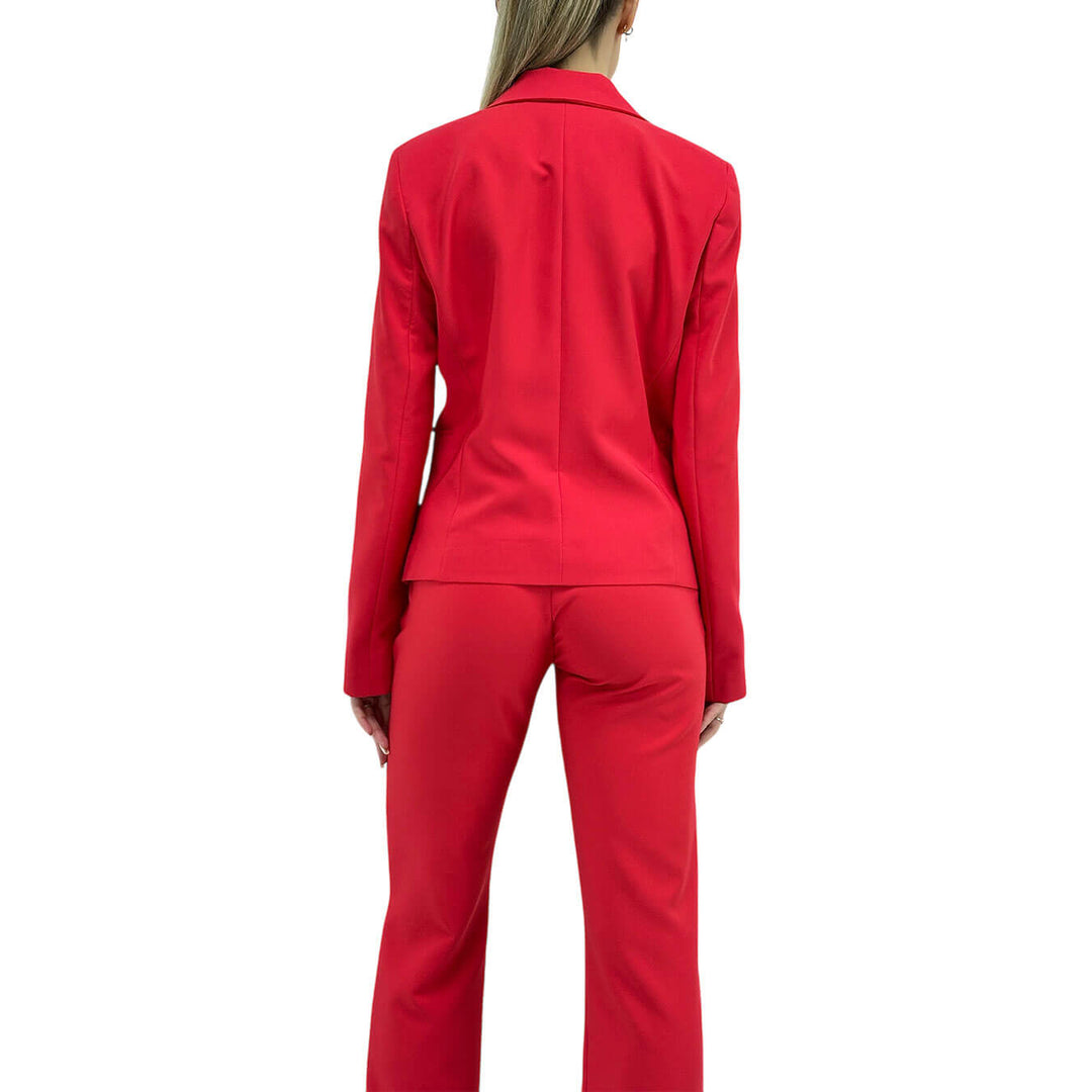Relish Rosalba Giacca Donna, Monopetto, Revers, Rosso