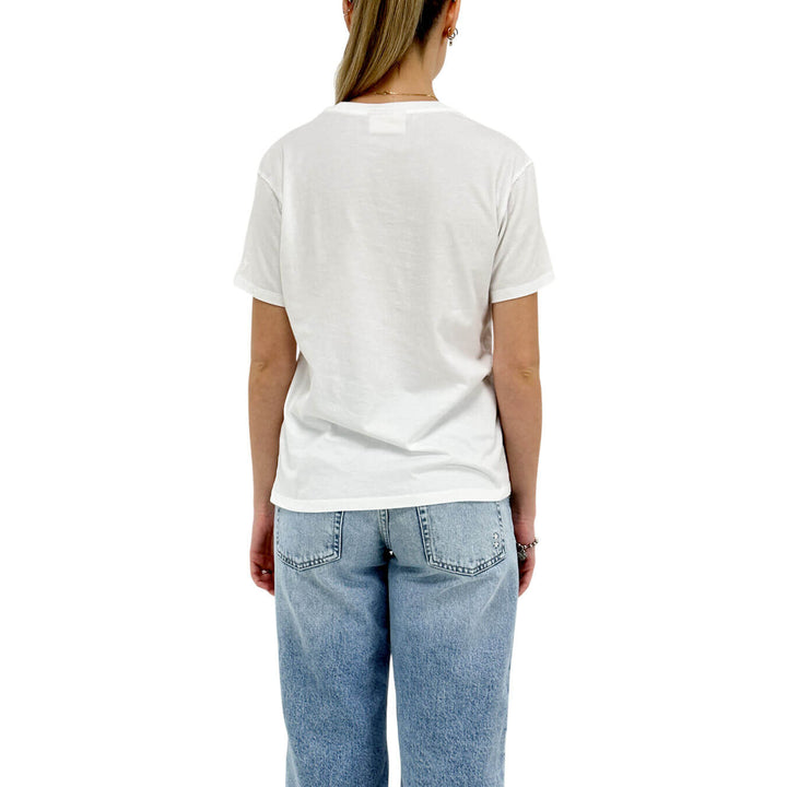 Mc2 Saint Barth Maglia Donna, T-Shirt a Girocollo, Cotone, Bianco