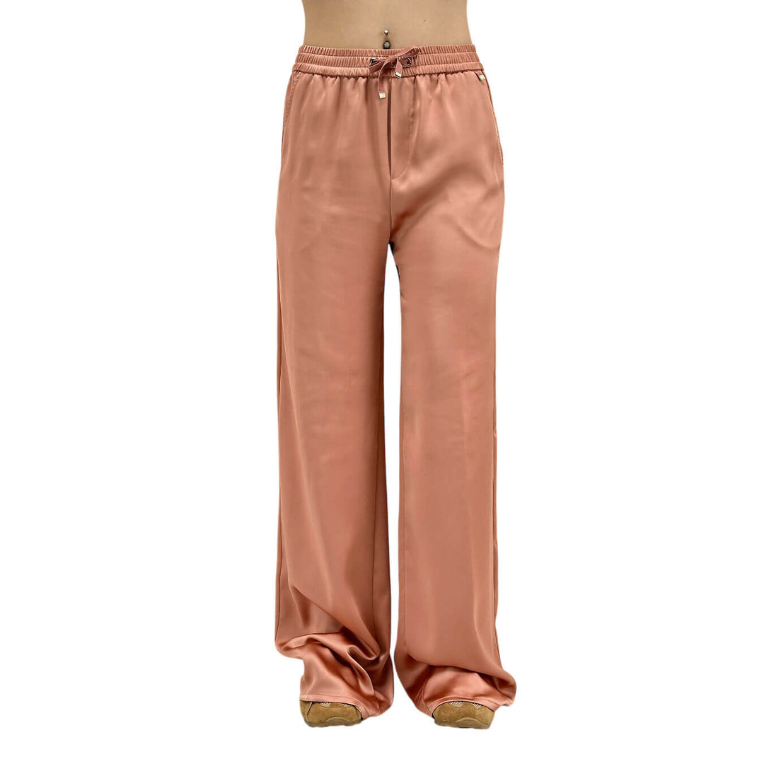 Herno Pantaloni Donna, Coulisse Gros Grain, Satin, Rosa
