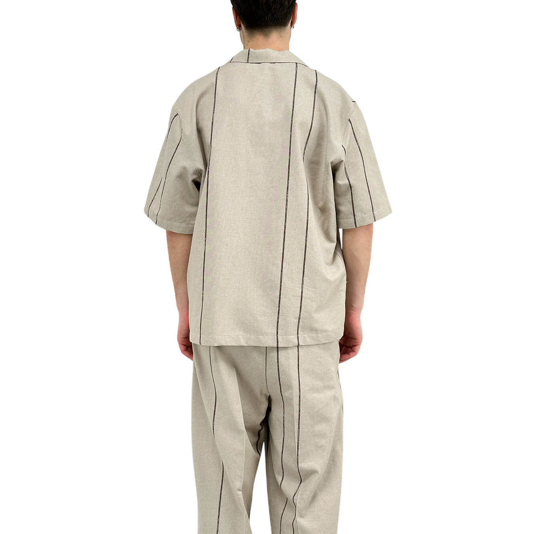 I'm Brian Men's Shirt, Casual, Short Sleeve, Cotton, Beige