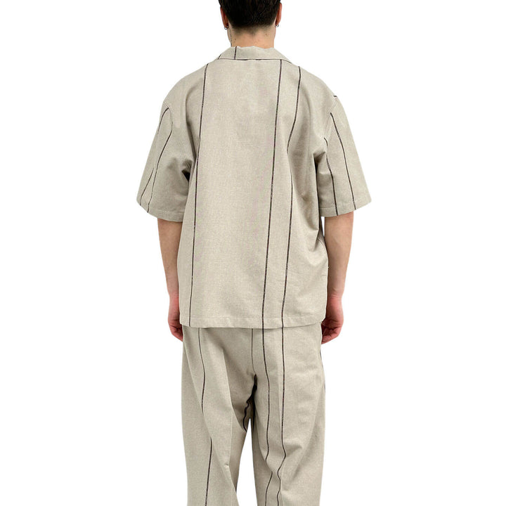 I'm Brian Men's Shirt, Casual, Short Sleeve, Cotton, Beige
