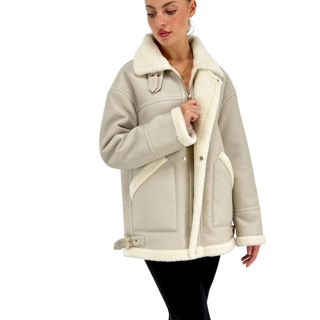 Relish, Montone, Florence, Donna, Poliestere, Beige