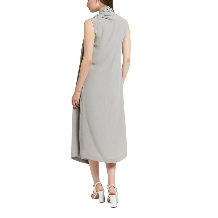 Ottod'Ame Women's Dress, Long, Draped, Silk Blend, Grey