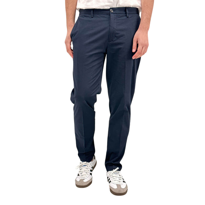 MarKup Men's Trousers Regular Fit, Chino, Pure Cotton, Blue